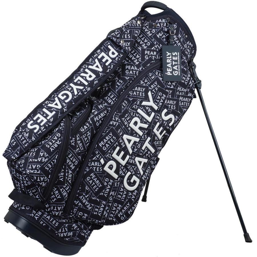 ⭐️ 希少 美品 パーリーゲイツ ボックスロゴ 総柄 スタンド キャディバッグ ⭐️ 希少 美品 パーリーゲイツ ボックスロゴ 総柄 スタンド