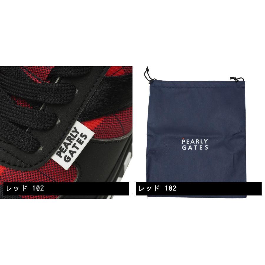 パーリーゲイツバッファローチェック柄シューズ