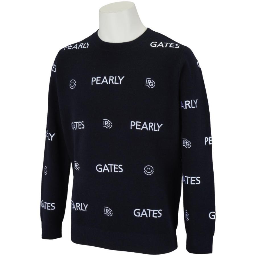 パーリーゲイツ PEARLY GATES Wジャガード×刺繍長袖セーター 