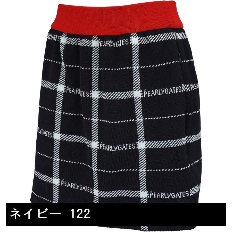新品・未使用】パーリーゲイツ チェック柄ロゴスカート-