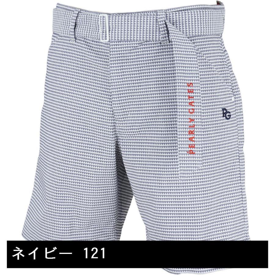 パーリーゲイツ PEARLY GATES ドビー EXストレッチ ハート総柄ショート