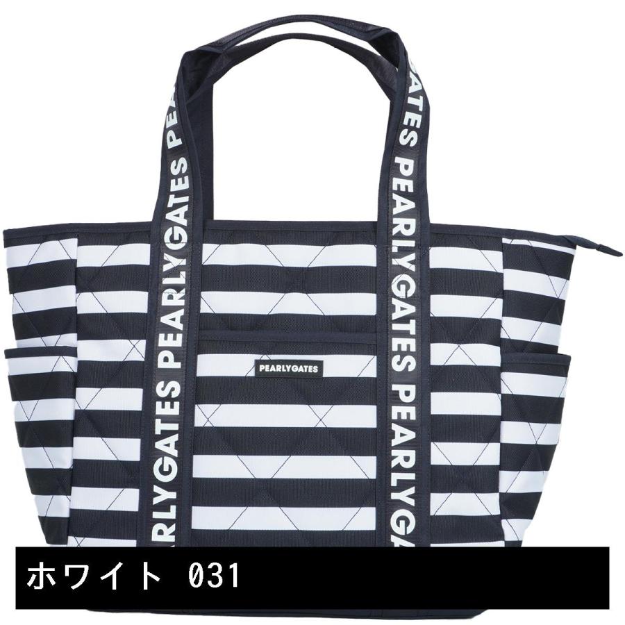 パーリーゲイツ PEARLY GATES 細ボーダー柄 ロッカーバッグ