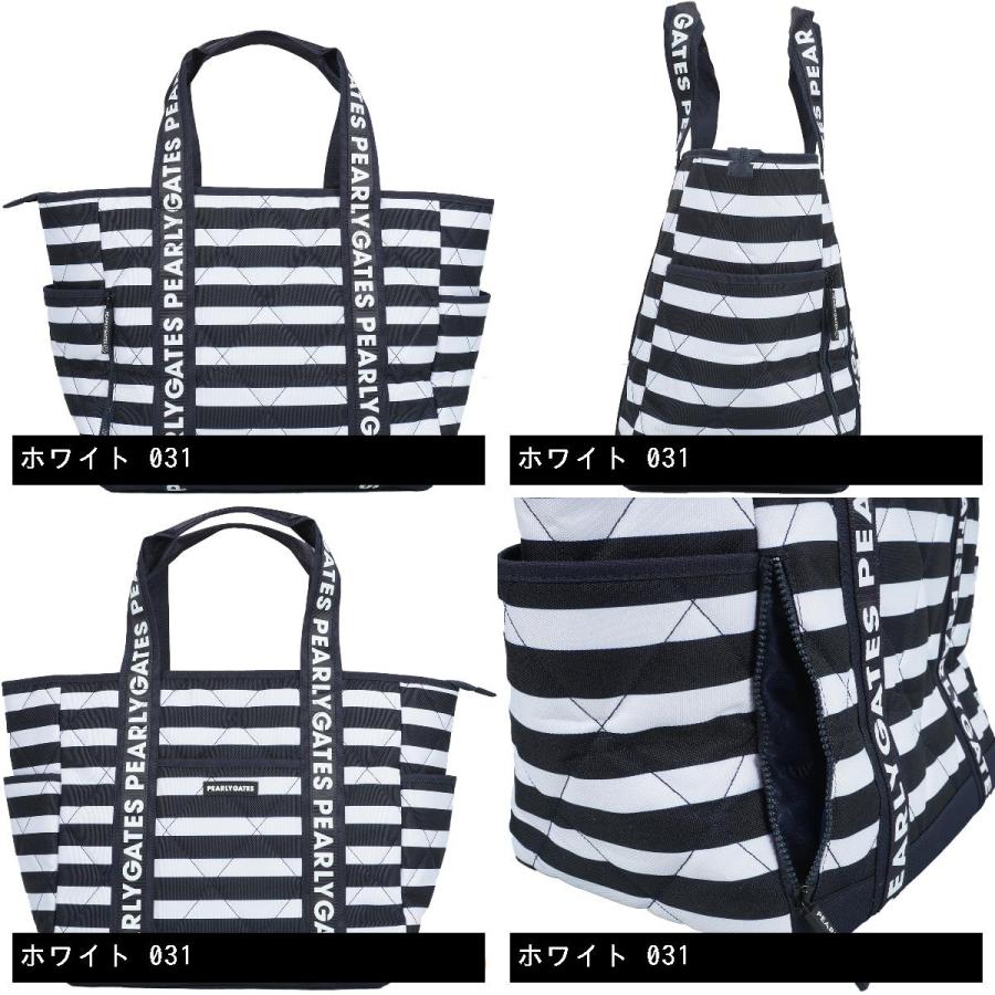 パーリーゲイツ PEARLY GATES 細ボーダー柄 ロッカーバッグ 