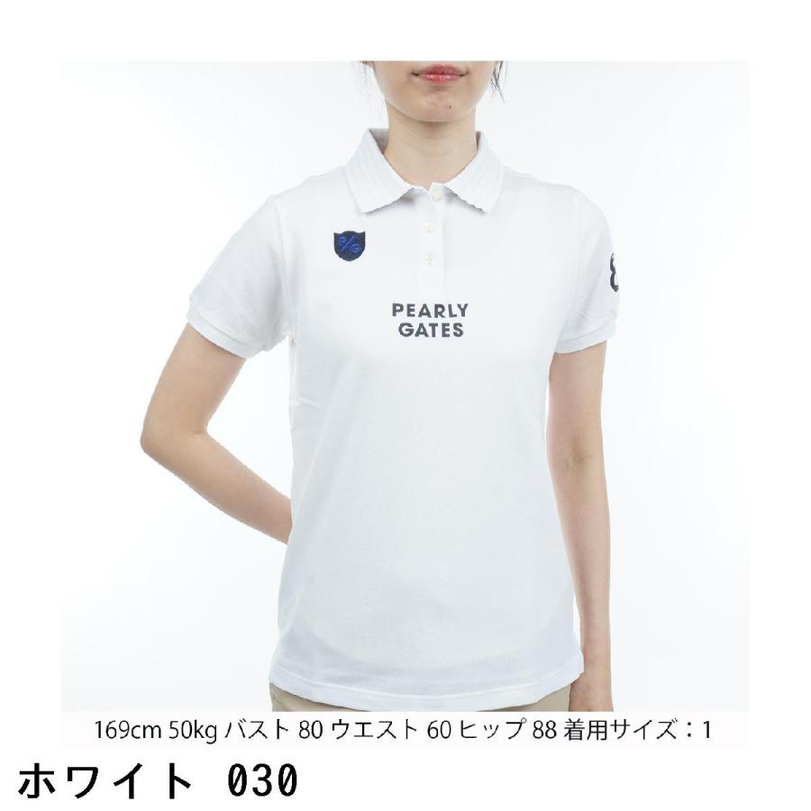 パーリーゲイツ] レディース]半袖ポロシャツアンドプラス鹿の子サイズ実物写真参照 パーリーゲイツ PG ミドルソックス付き鹿の子半袖ポロシャツ