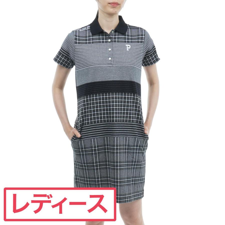 パーリーゲイツ PEARLY GATES パッチワークパネル 鹿の子ジャガード  