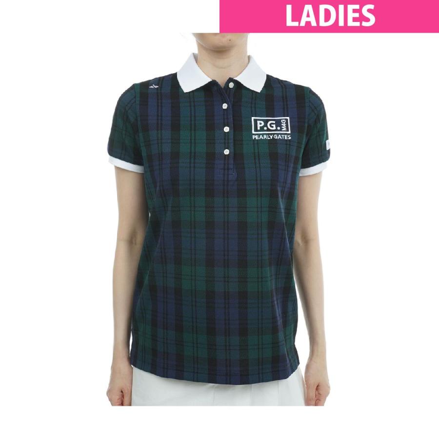 パーリーゲイツ PEARLY GATES ドライマスター 表鹿の子 BW柄半袖