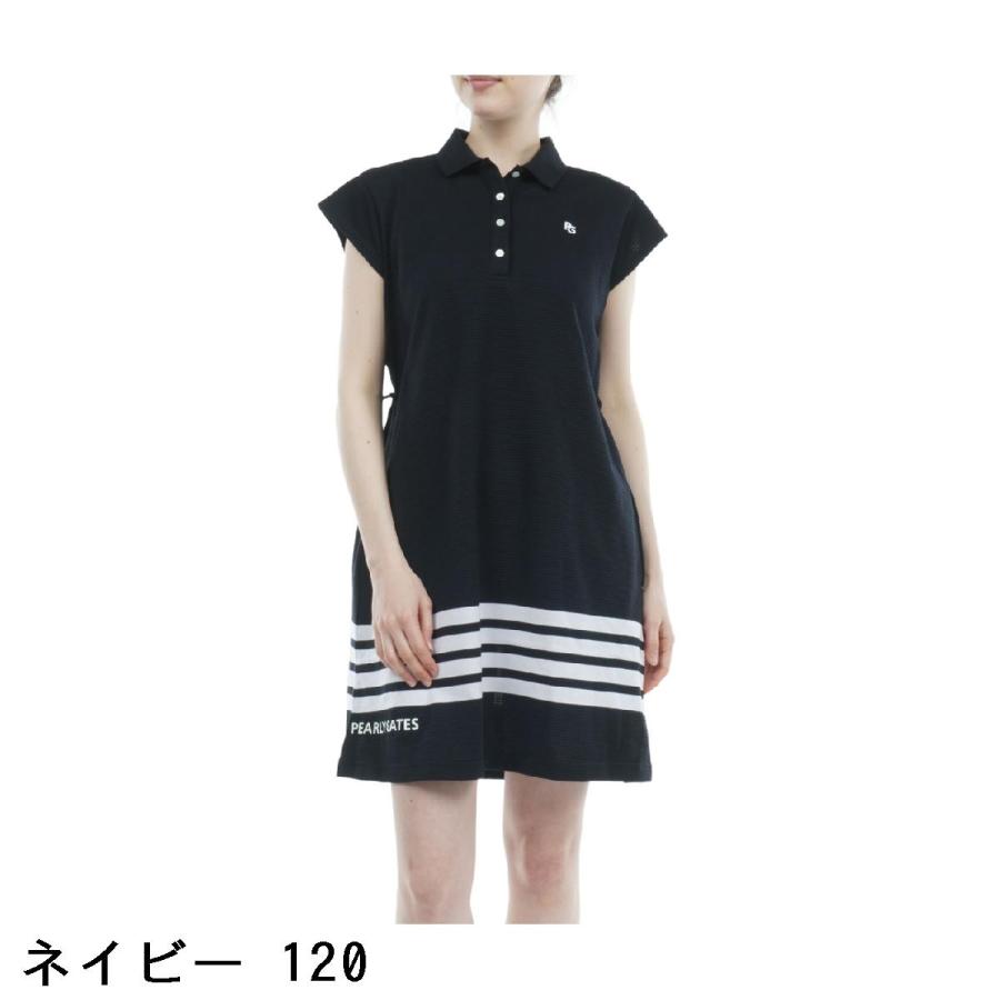 PEARLY GATES ポップコーンパネルボーダー ワンピース レディス PEARLY GATES ポップコーンパネルボーダー ワンピース レディス