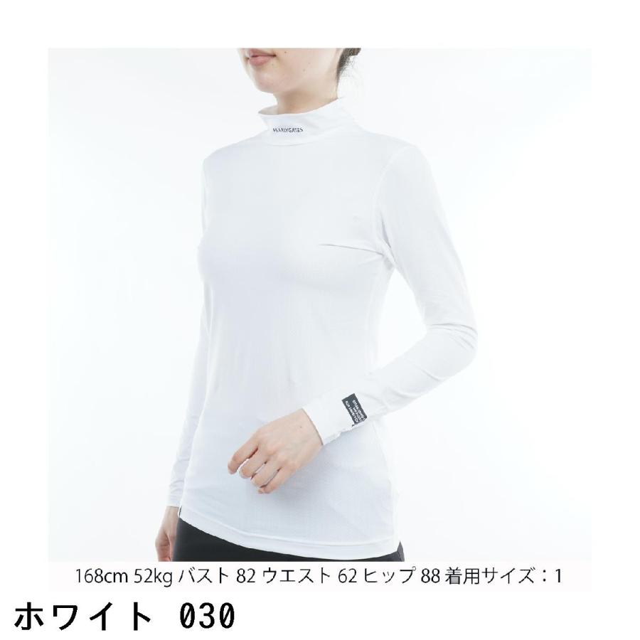 パーリーゲイツ　ベア天竺メッシュ 長袖インナーシャツ レディス PEARLY GATES パーリーゲイツ ベア天竺メッシュ 長袖シャツ
