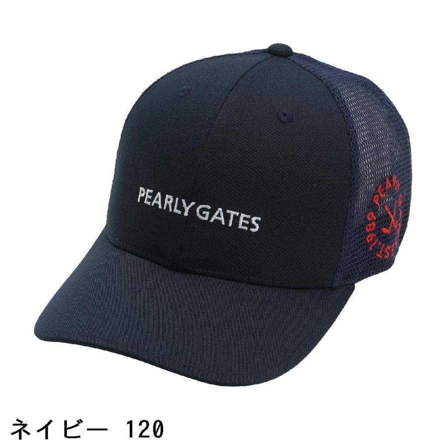 パーリーゲイツ PEARLY GATES ツイル×メッシュ キャップ｜gdoshop2｜03