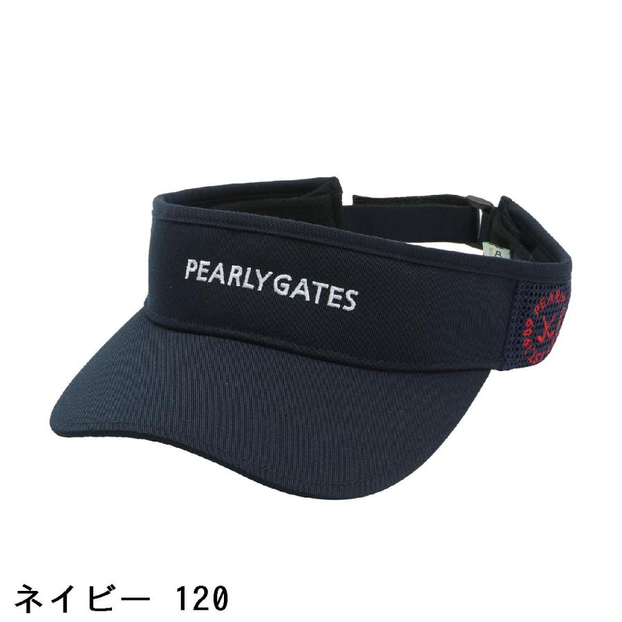 パーリーゲイツ PEARLY GATES ツイル×メッシュ サンバイザー｜gdoshop2｜03