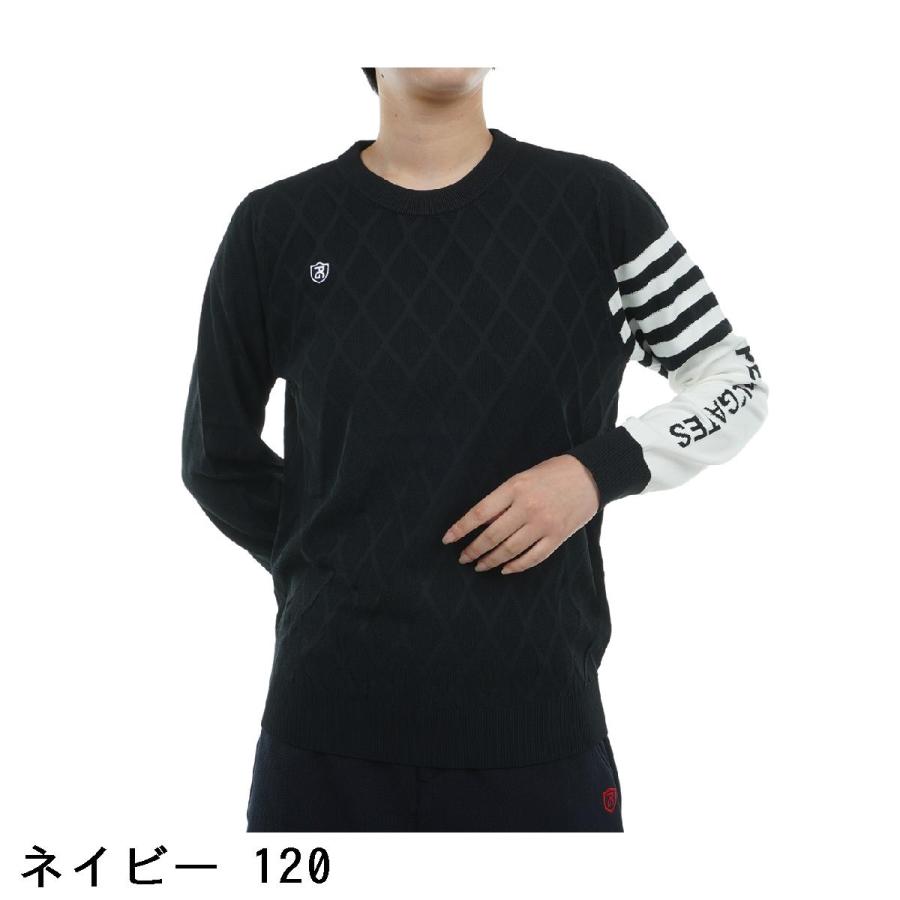 パーリーゲイツ PEARLY GATES 光栓50 アーガイルジャカードセーター レディス 