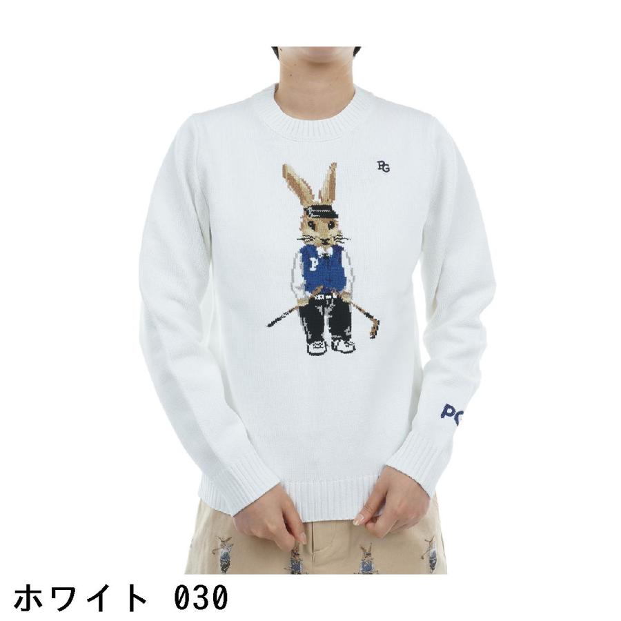パーリーゲイツ PEARLY GATES GOLFラビット柄 インターシャセーター 