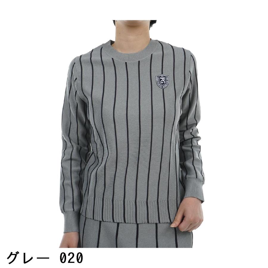 パーリーゲイツ PEARLY GATES ピンストライプ柄セーター レディス  