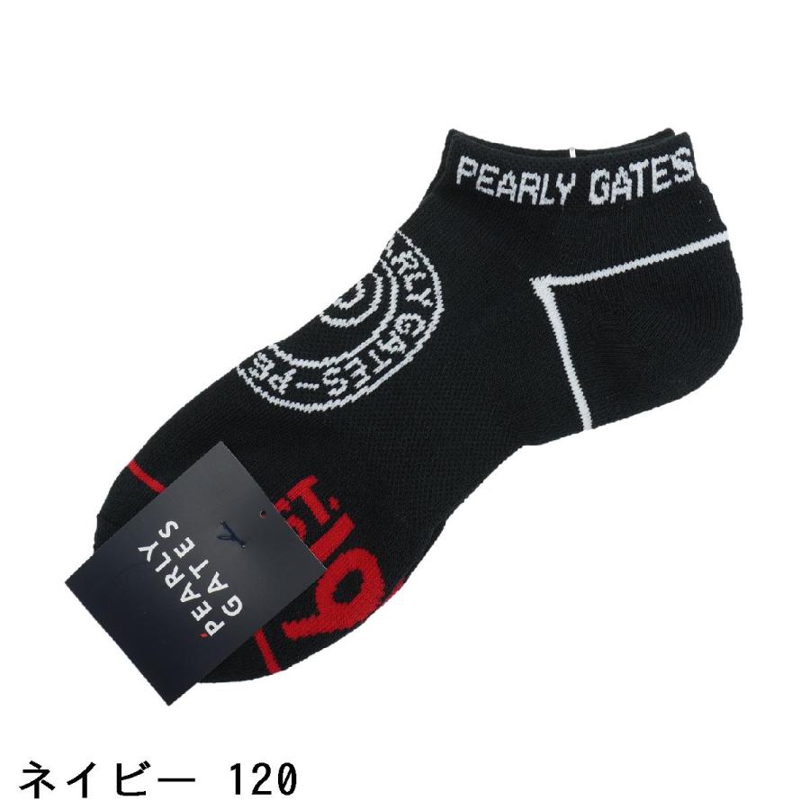 パーリーゲイツ PEARLY GATES サークルロゴ アンクルソックス｜gdoshop2｜05