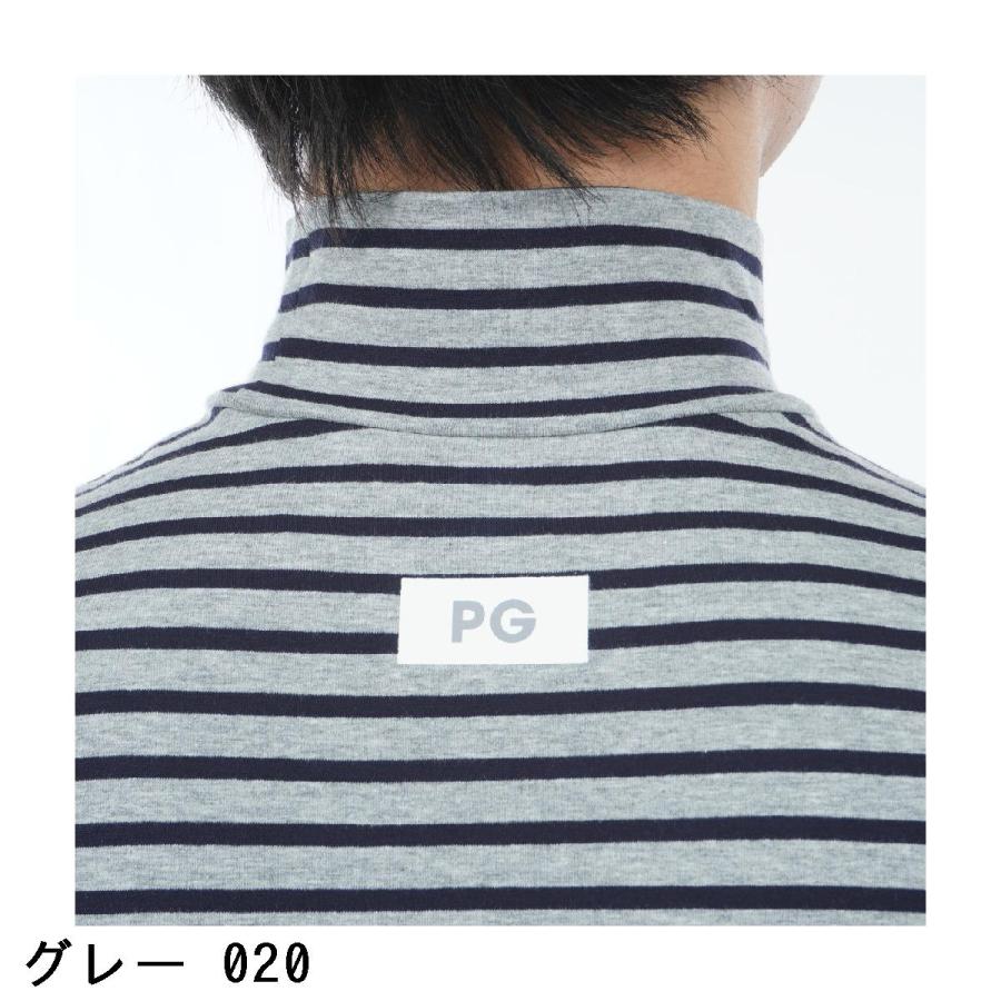 PEARLY GATES - 新品 パーリーゲイツ ベア天ボーダーハイネック長袖シャツＳ (３)白×紺 日本製 PEARLY GATES パーリーゲイツ ベア天ボーダー ハイネック長袖