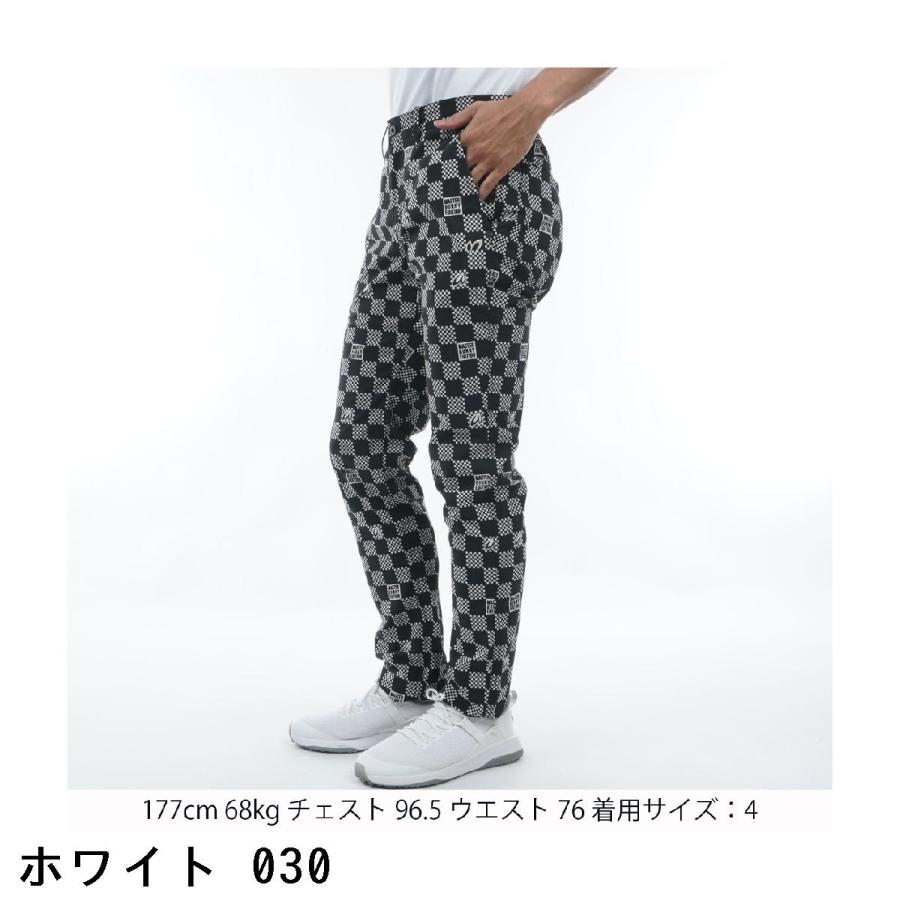 マスターバニーエディション チェッカーフラッグプリント パンツ