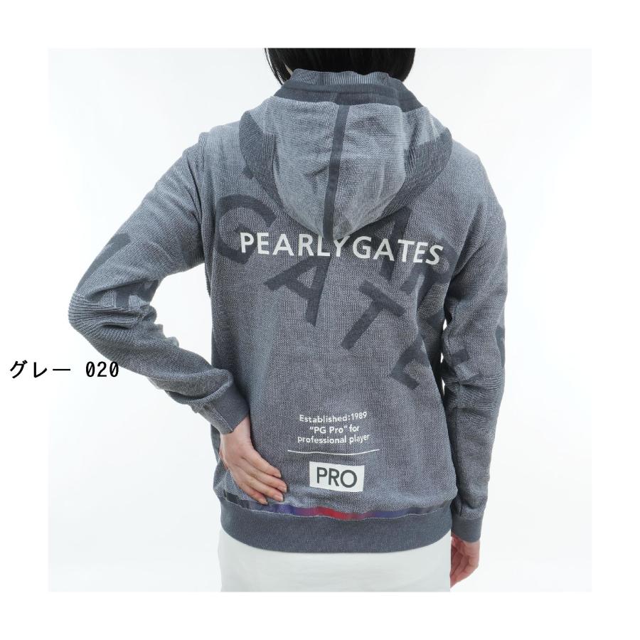 パーリーゲイツ PEARLY GATES SOLOTEX ニットパネルジャカード ストレッチフルジップブルゾン レディス｜gdoshop2｜05