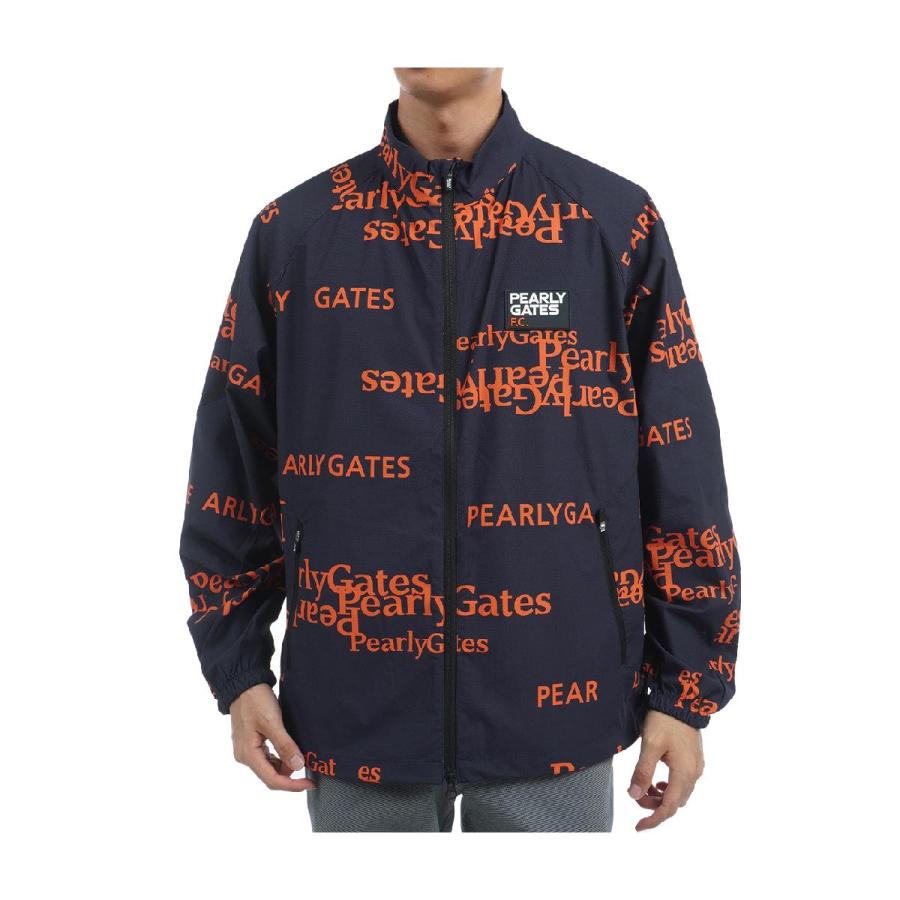 PEARLY GATES（パーリーゲイツ） ストレッチヘリンボーン セリフロゴ柄