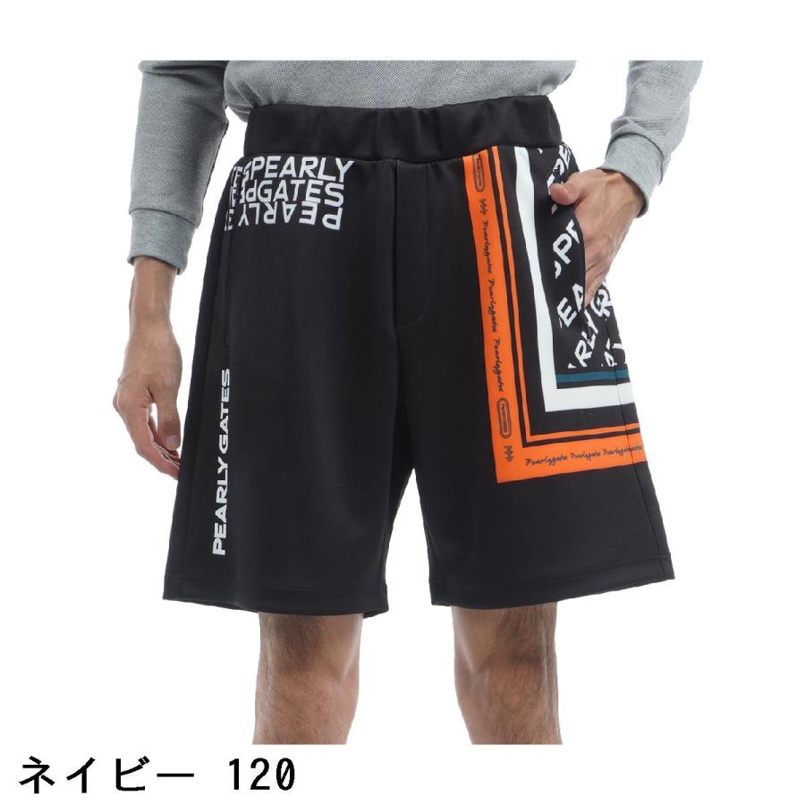 PEARLY GATES パーリーゲイツ　ダンボール ロゴパネル柄ショートパンツ パーリーゲイツ PEARLY GATES ダンボール ロゴパネル柄ショートパンツ