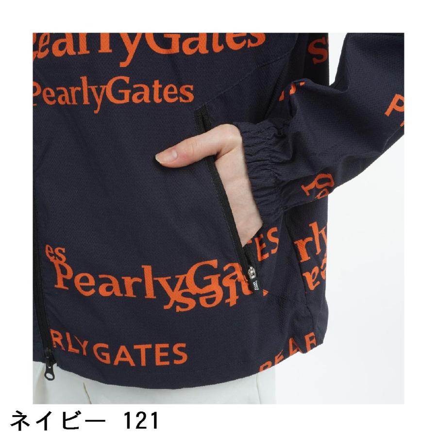 PEARLY GATES（パーリーゲイツ） ストレッチヘリンボーン セリフロゴ柄