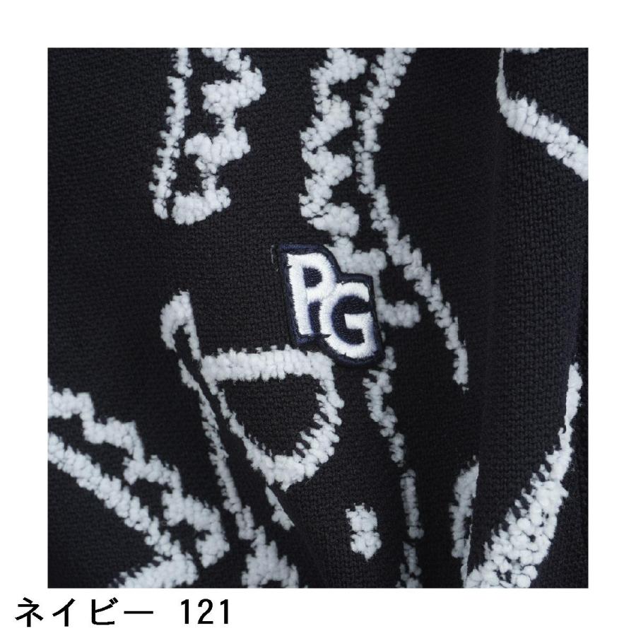 PEARLY GATES パーリーゲイツ ローカルポリ 線画馬柄ニット PEARLY GATES パーリーゲイツ ローカルポリ 線画馬柄ニット