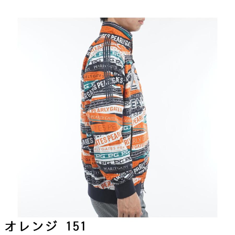 新品/パーリーゲイツTACTEEM×Thermotronロゴリボン柄ブルゾン L PEARLY GATES パーリーゲイツ TACTEEM×Thermotron ロゴリボン柄
