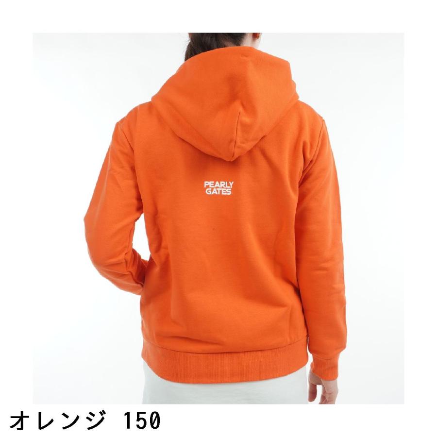 【美品】パーリーゲイツPEARLY GATES レディース長袖パーカー サイズ0 PEARLY GATES パーリーゲイツ 裏毛長袖スウェットパーカー