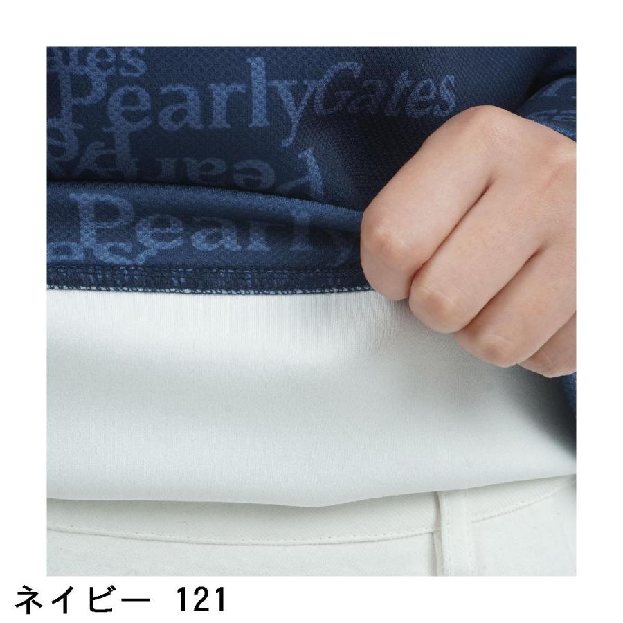 PEARLY GATES（パーリーゲイツ） ドビーダンボール PGロゴ柄長袖シャツ