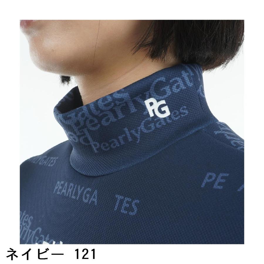 PEARLY GATES（パーリーゲイツ） ドビーダンボール PGロゴ柄長袖シャツ