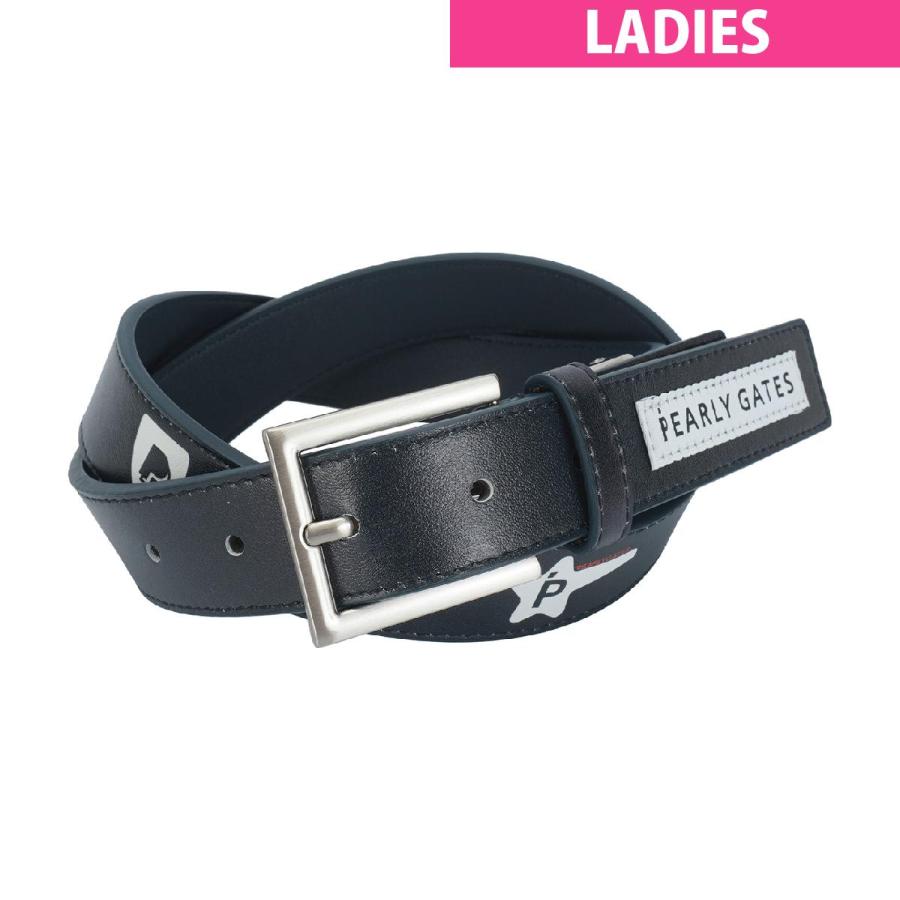 パーリーゲイツ PEARLY GATES NewHistory ロゴレザーベルト レディス  