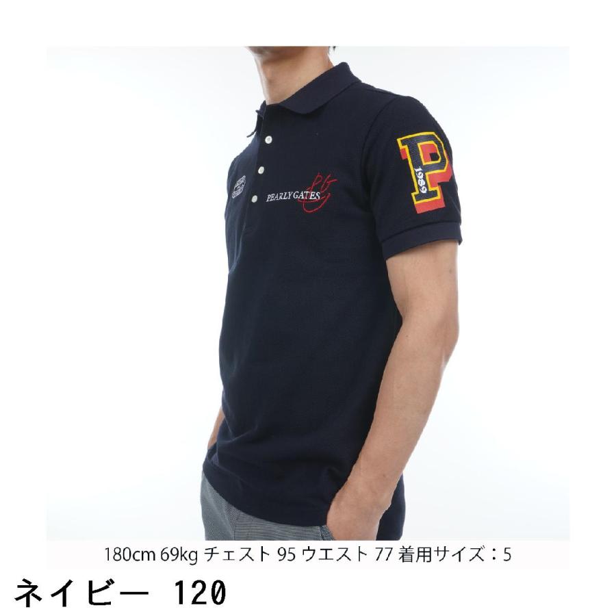 PEARLY GATES パーリーゲイツ 鹿の子 半袖ポロシャツ : PEARLY GATES