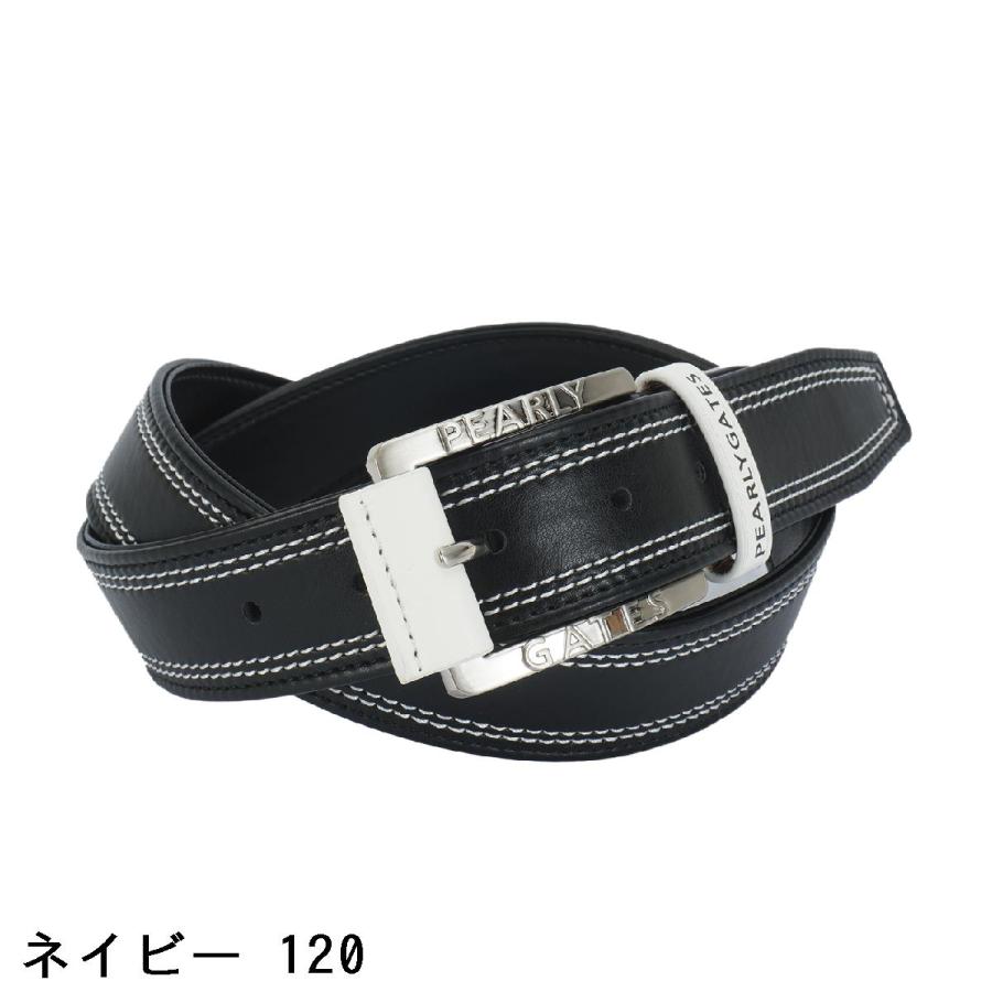 PEARLY GATES パーリーゲイツ Wステッチストレッチレザーベルト