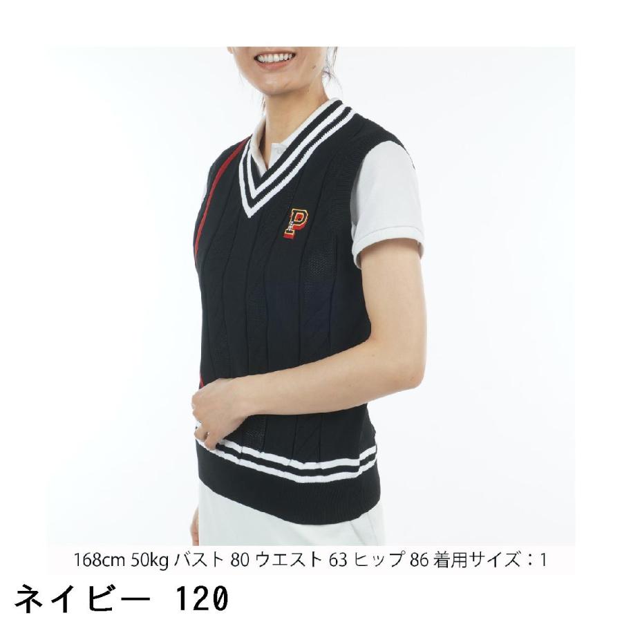 PEARLY GATES ネイビー Vネックベスト 120 PEARLY GATES 【超美品