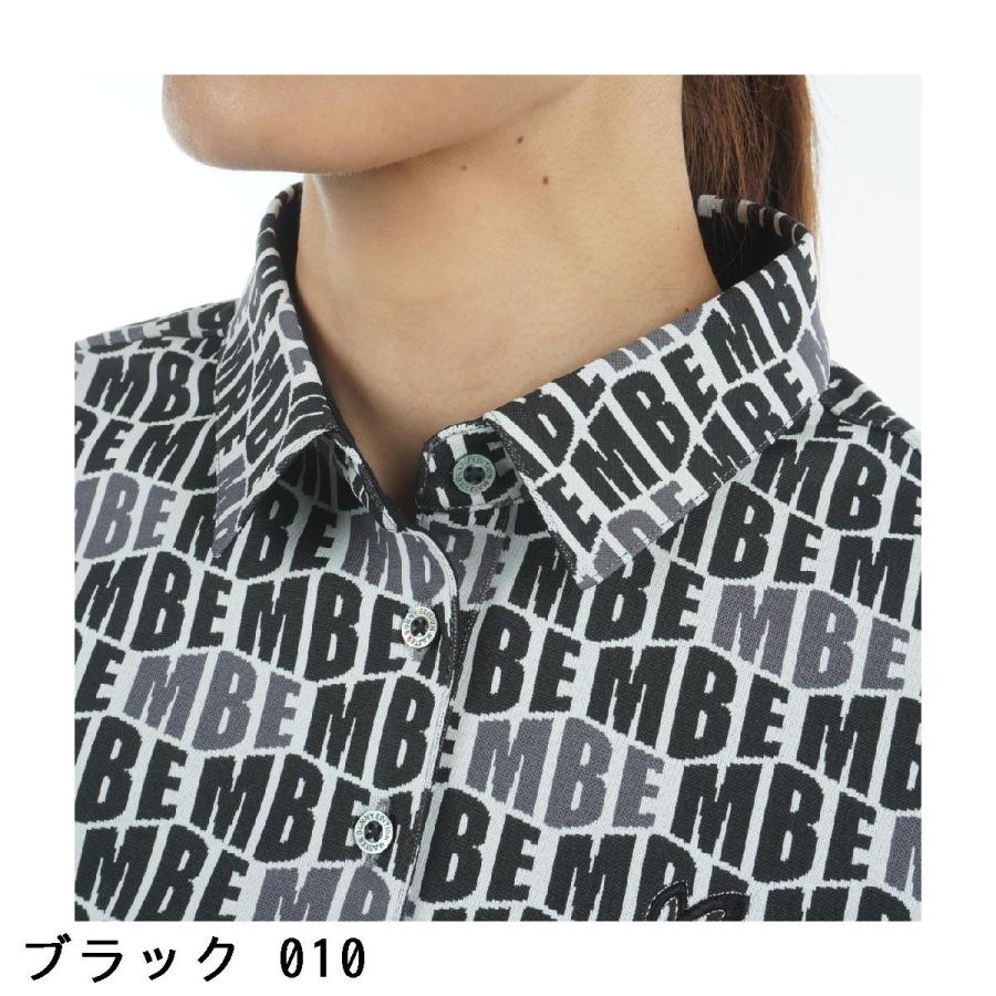 MBE レディースポロシャツ ジャガード織 ダークグレー L【未使用に近い】 MBE レディースポロシャツ ジャガード織 ダークグレー L【未使用