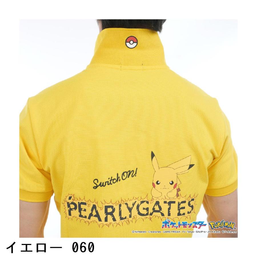 PEARLY GATES パーリーゲイツ ポケモン ボーダー調鹿の子 半袖 PEARLY GATES パーリーゲイツ ポケモン ボーダー調鹿の子 半袖