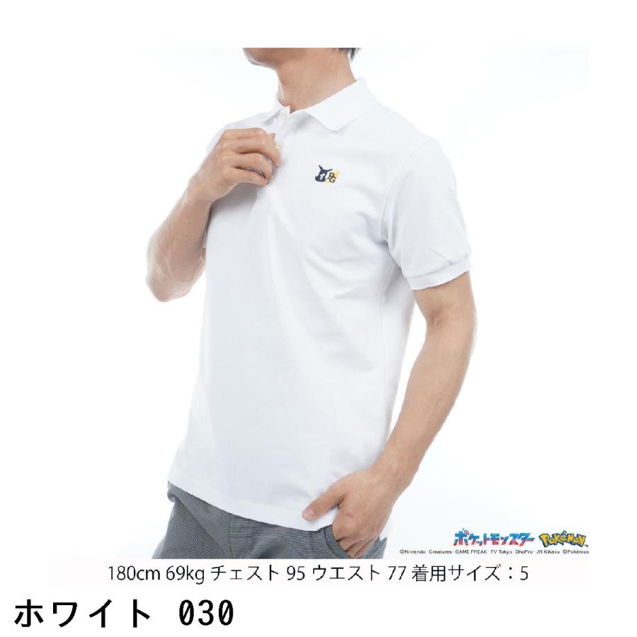PEARLY GATES パーリーゲイツ ポケモン ボーダー調鹿の子 半袖 PEARLY GATES パーリーゲイツ ポケモン ボーダー調鹿の子 半袖