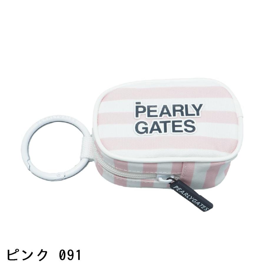 PEARLY GATES（パーリーゲイツ） ストライプボールポーチ : PEARLY