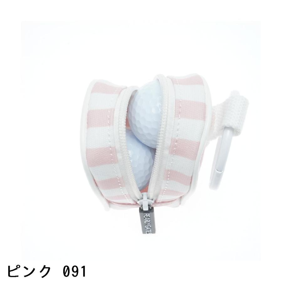 PEARLY GATES（パーリーゲイツ） ストライプボールポーチ : PEARLY