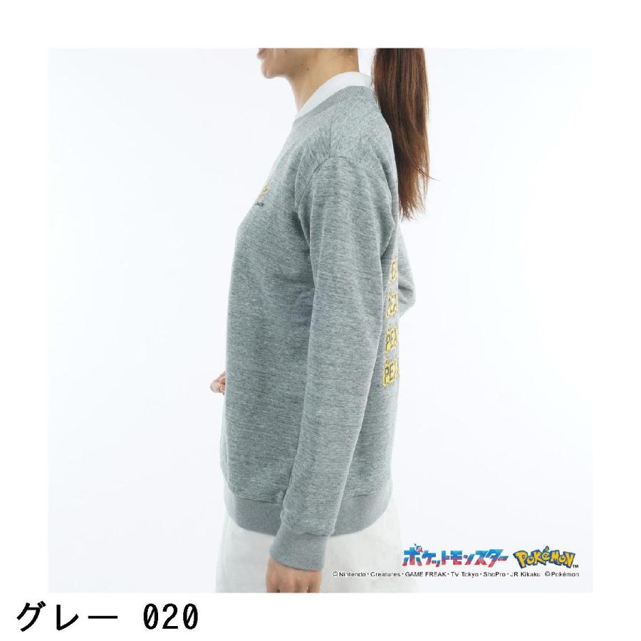 新品PEARLY GATES ポケモン コラボ スウェット レディース サイズ0 PEARLY GATES（パーリーゲイツ） ポケモン 裏毛 長袖スウェット