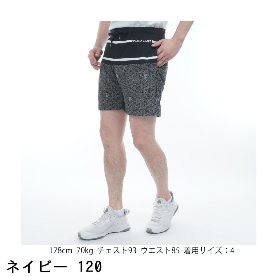 新品タグ付き パーリーゲイツ モノグラム柄カノコショートパンツ