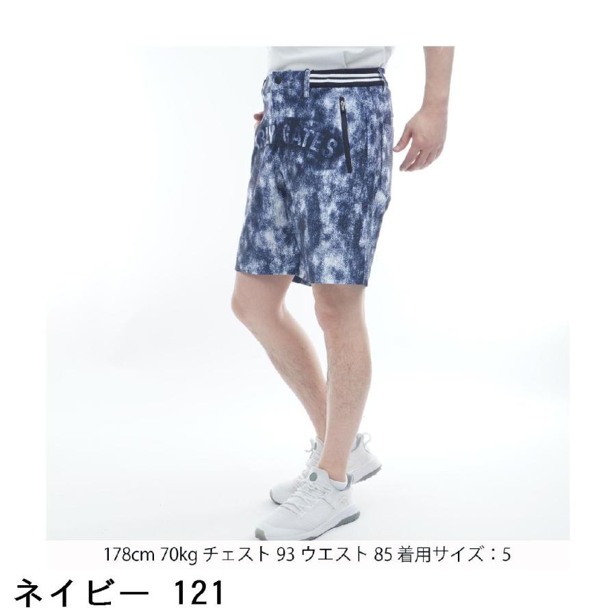 PEARLY GATES デニム風プリント ショートパンツ PEARLY GATES（パーリーゲイツ） PEARLY GATES PGロゴデニム柄 ECOBLUE