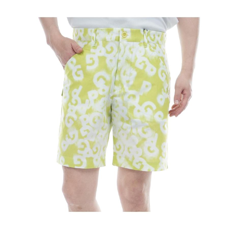 PEARLY GATES ロゴプリント ショートパンツ PEARLY GATES（パーリーゲイツ） ロゴデニムプリント TEXBRID二重織り