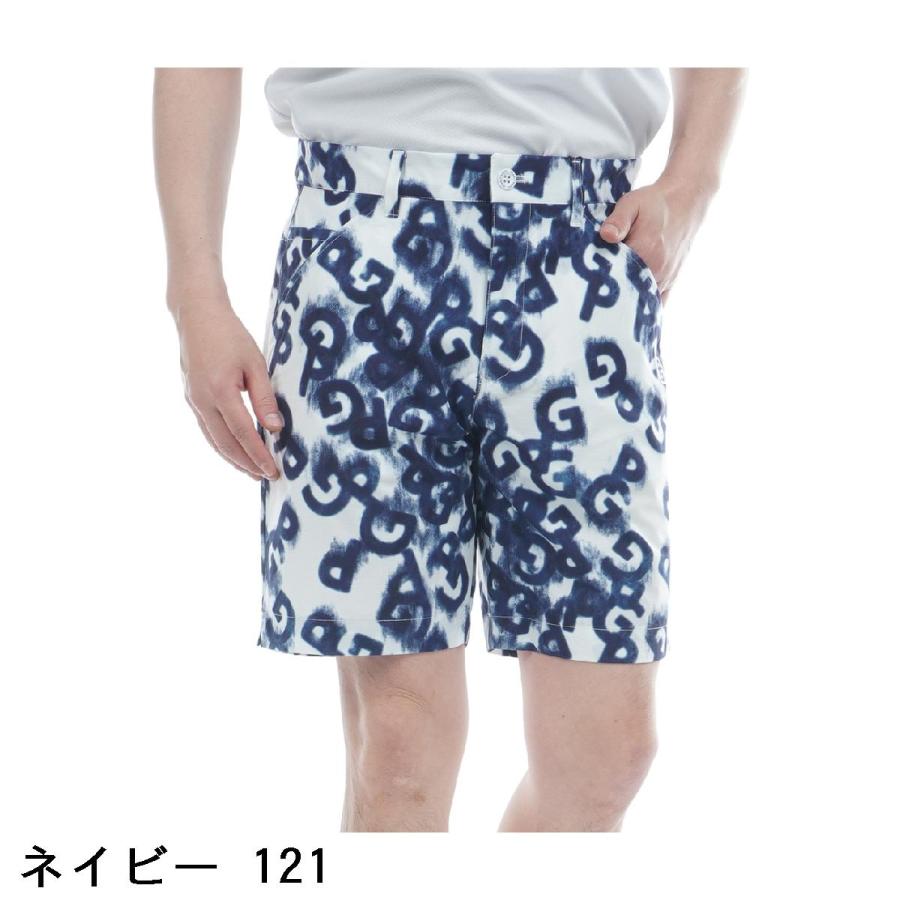 PEARLY GATES デニム風プリント ショートパンツ