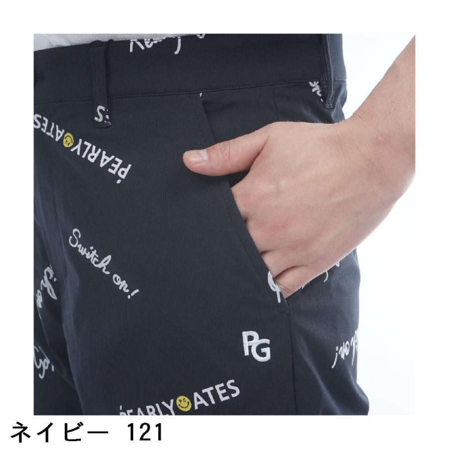 PEARLY GATES（パーリーゲイツ） 二重織遮熱 ストライプ ロゴ柄