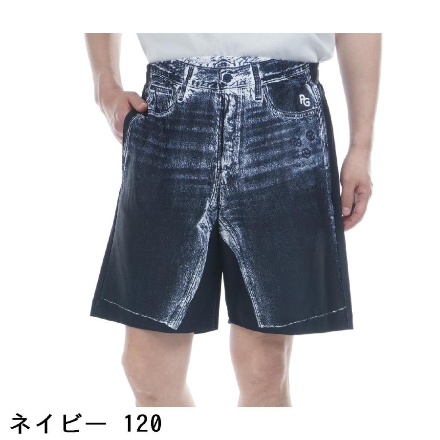 PEARLY GATES（パーリーゲイツ） パネルプリント デニム柄ショート