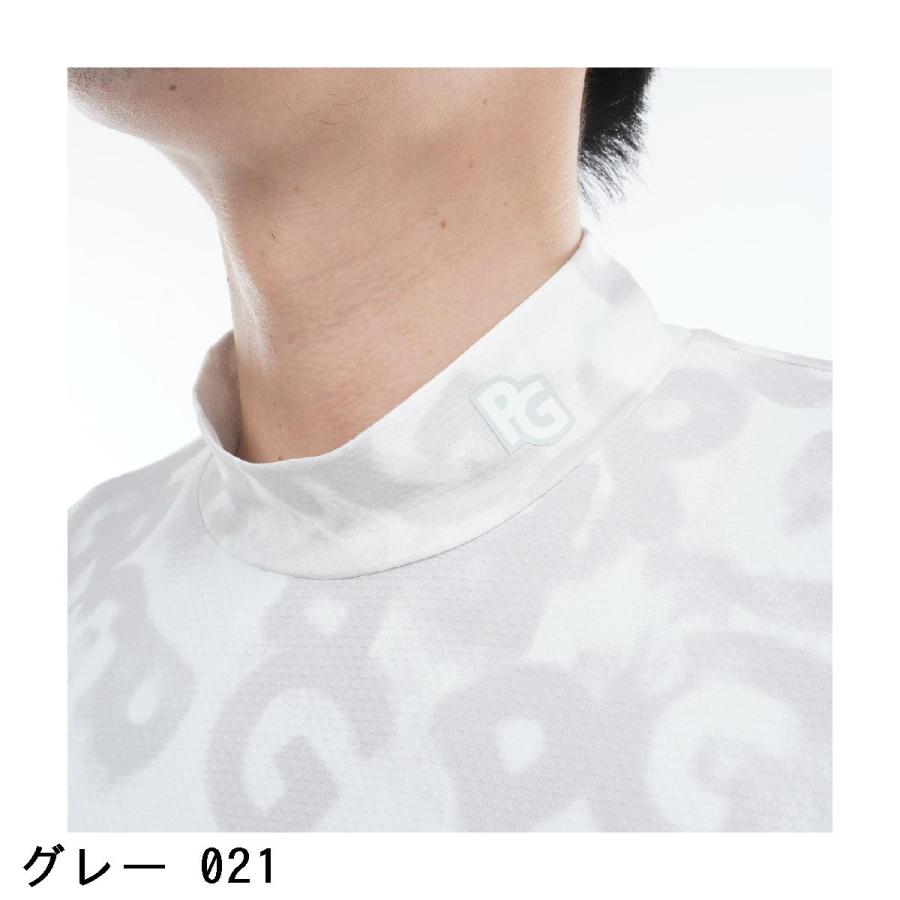 PEARLY GATES（パーリーゲイツ） ストレッチ PGロゴデニム柄半袖シャツ