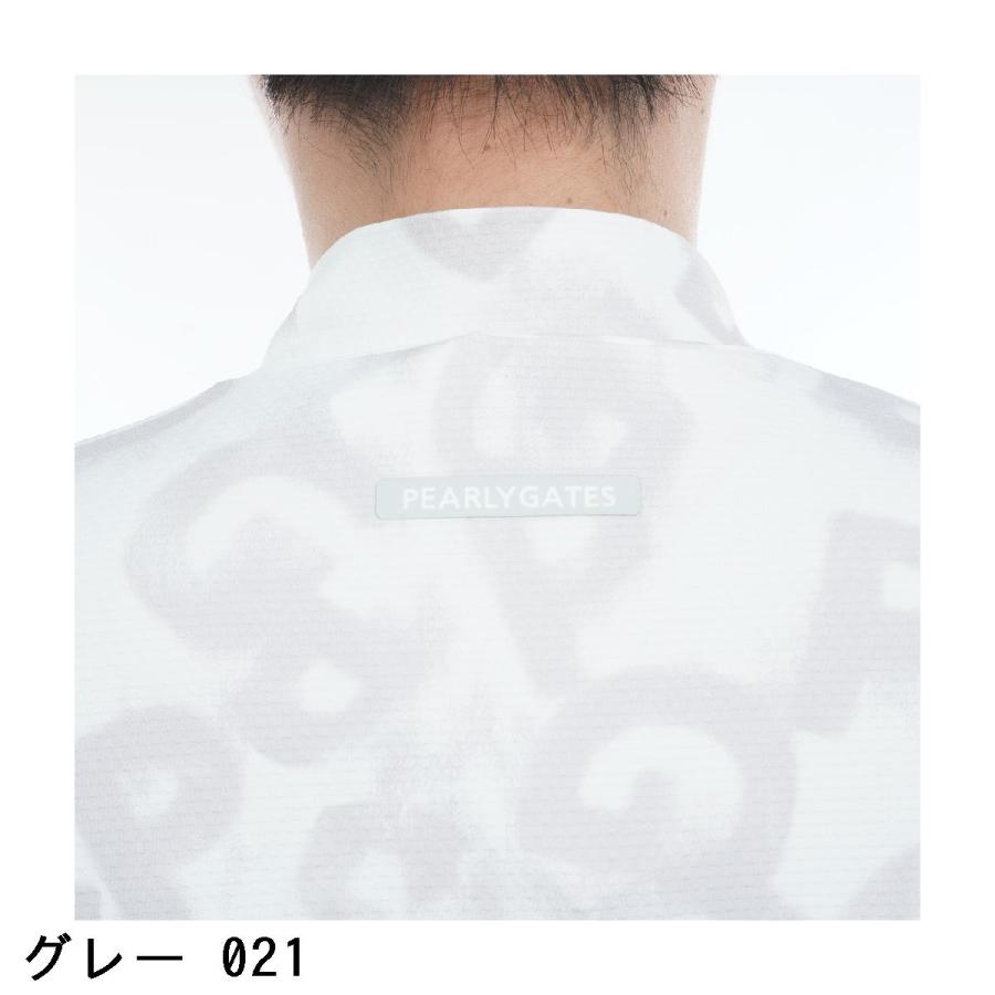 PEARLY GATES（パーリーゲイツ） ストレッチ PGロゴデニム柄半袖シャツ