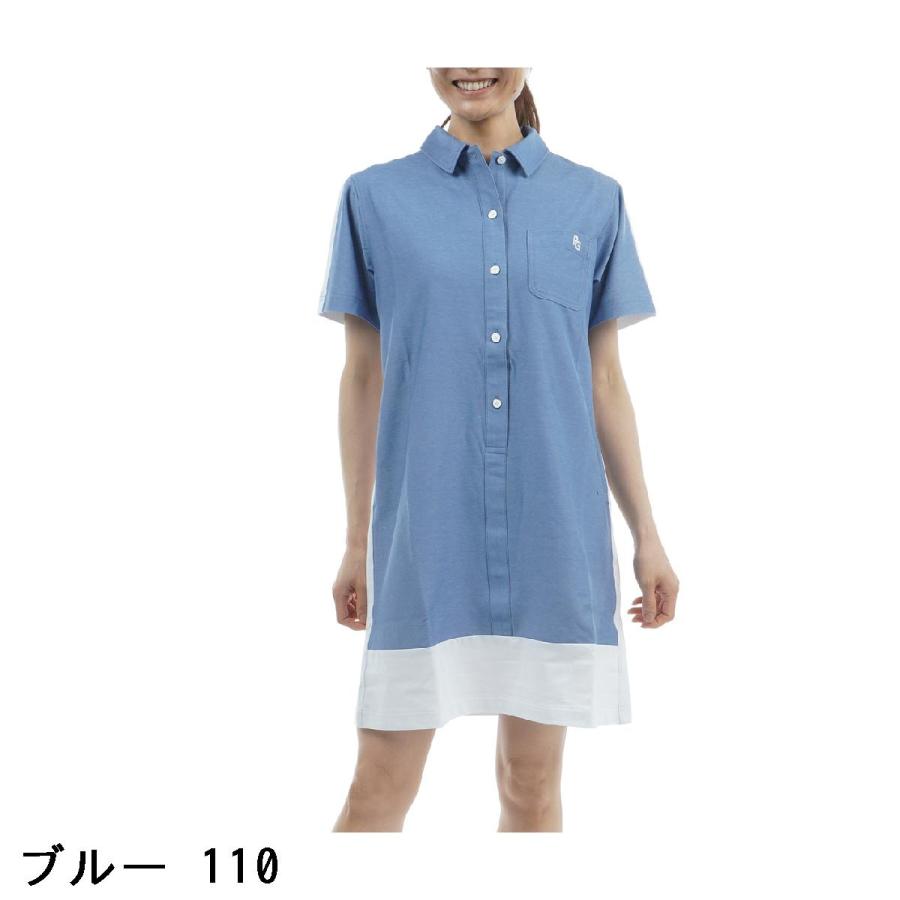 パーリーゲイツPGGデニムライク　濃紺色ワンピースサイズ0 パーリーゲイツPGGデニムライク 濃紺色ワンピースサイズ0