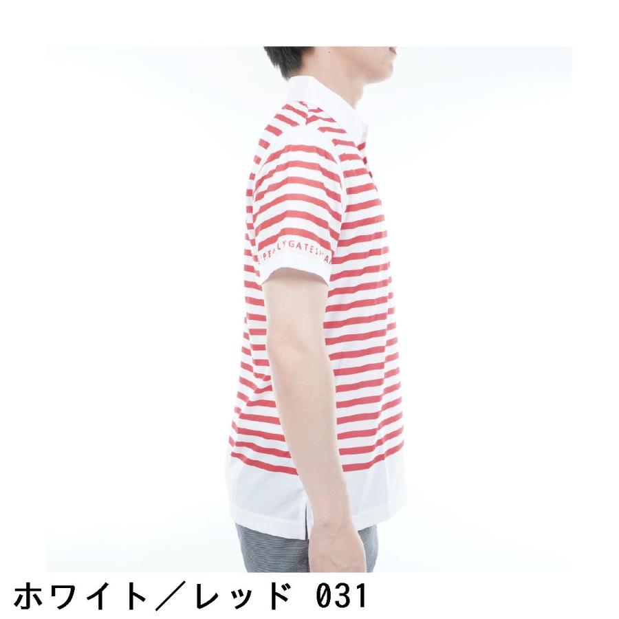 PEARLY GATES（パーリーゲイツ） パネルボーダープリント 半袖