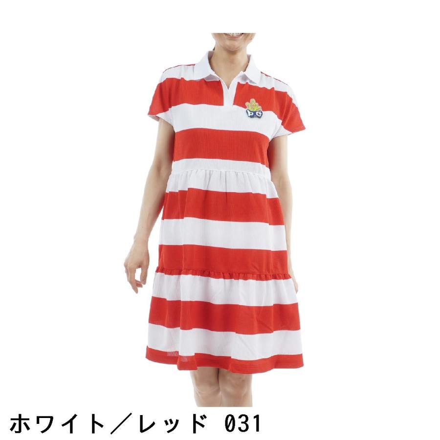 PEARLY GATES パーリーゲイツ 切替ボーダー ワンピース レディス